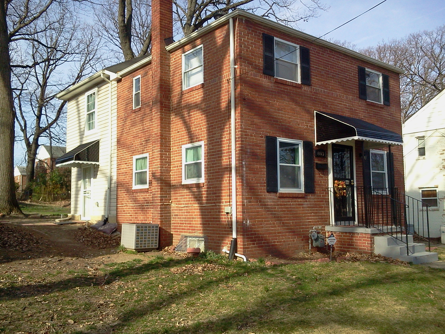 Residential awning installation